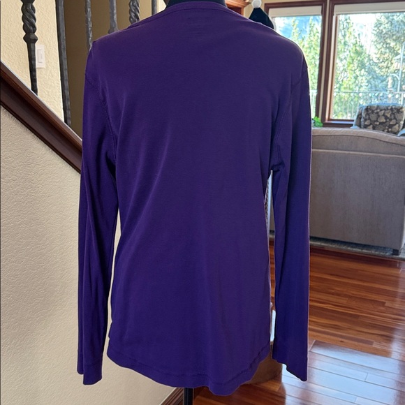 Duluth Trading Company Women’s Purple Henley - Picture 3 of 4